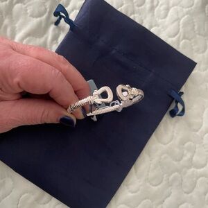 Silver Heart Lock Bracelet